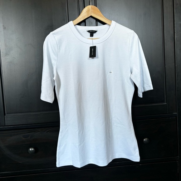 RW&Co Basic White Crew Neck T-Shirt *NWT* Large - Picture 1 of 9
